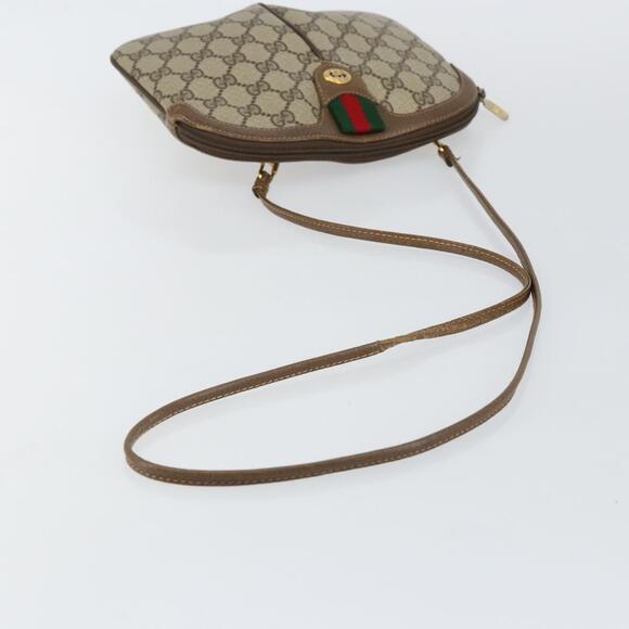 GUCCI GG Supreme Web Sherry Line Shoulder Bag PVC Beige 904 02 047 Auth hk2990 - Picture 7 of 16